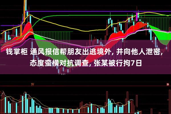 钱掌柜 通风报信帮朋友出逃境外, 并向他人泄密, 态度蛮横对抗调查, 张某被行拘7日