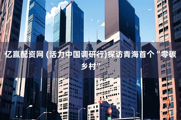 亿赢配资网 (活力中国调研行)探访青海首个“零碳乡村”