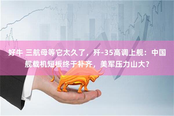 好牛 三航母等它太久了，歼-35高调上舰：中国舰载机短板终于补齐，美军压力山大？